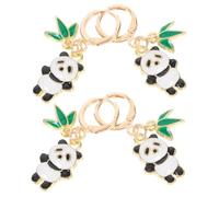 Veemoon 2 Pairs Panda Alloy Stitch Markers Cute Nature Inspired Charms for Knitting Crochet Weaving Quilting and Jewelry Making Secure and Practical Design