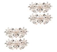 Veemoon 2 Pairs Rhinestone Shoe Clips for Women Elegant Decorations for Weddings Engagements and Parties Versatile Accessories for Pumps Heels and Sandals Reusable and Stylish Bridal Shoe