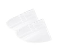 Veemoon 2 Pairs Tpu Glasses Side Shield Wings, Clip on Eye Protection | Single Hole Design, White Flexible Pair for Workshop and Lab Tasks, Fits Regular Glasses