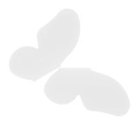 Veemoon 2 Pcs Butterfly Cabinet Handle Brass White Left and Right Pair, Easy Installation, Comfortable Grip for Dresser, Wardrobe and Furniture