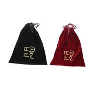 Veemoon 2 PCS Hair Dryer Storage Organizer Pouch Travel Drawstring Bag for Hair Dryer Accessories Capacity Durable Design for Hotel Home Use