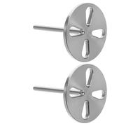 Veemoon 2 Pcs Hollow Bearing Metal Drill Bits for Electric Foot File Sanding Disc Shank Pedicure Tool for Efficient Dead Skin and Calluses Removal Smooth Friction Foot Health Care