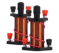 Veemoon 2 Pcs Physics Experiment Teaching Coil Electromagnetic Induction Copper Solenoid Coils for School Science Lab and Physics Workshop