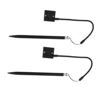 Veemoon 2 Pcs Resistive Stylus Resistive Pen Precision Stylus Pens for Touch Screens and Fixed Base for Touchscreen Devices and Smartphones Black Metal Design
