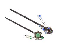 Veemoon 2 pcs Vintage Chinese Hairpins with Tassel Smooth Wooden Hair Sticks for Women Elegant Hair Chopsticks for Weddings and Parties