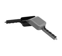 Veemoon 2 Pieces Reptile Sand Shovels with Plastic Mesh, Black and Grey Lizard Dung Sieves for Terrarium Substrate Cleaning, Lightweight Pet Supplies for Reptile Excrement Removal