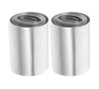 Veemoon 2 Rolls Zinc Strips for Fruit Battery - Pure Zinc Anode Plate for Plating and Electroplating - Science Lab Electrolytic Anode Sheet 54x4x0.08"