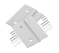 Veemoon 2 Set French Cleat Picture Hanger Kit Heavy Duty Metal Z Clip Interlocking Wall Mount Brackets for Art Frames Mirrors Whiteboards Easy Installation Durable Panel Structure with