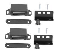 Veemoon 2 Set Invisible Magnetic Cabinet Door Pivot Hinge Clamp Rustproof Stainless Steel Furniture Catch Closure for Cupboards Sliding Doors Dustproof Concealed Magnetic Latches