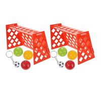Veemoon 2 Sets Creative Plastic Mini Soccer for Birds with Stimulating Materials, Developing Pet Mind, for Parrot Training and Adventuring Fun Random Color