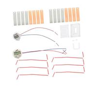 Veemoon 2 Sets DIY Fruit Battery Science Kit for Students Electronic Teaching Experiment Supplies with Clock Easy to Assemble Physics for Educational Science Projects and Family Learning