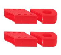 Veemoon 2 Sets Red Silicone Bicycle Crank Boot Protectors, Universal Bike Crank Arm End Caps for Mountain Road Gravel Cycling, Anti-scratch Crankset Covers for Pedal Damage Prevention