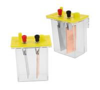 Veemoon 2 Sets Salt Kit for Physics Experiments Interactive Science Lab Equipment for Students Fruit Battery Making Kit with Plates for Educational Learning