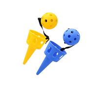 Veemoon 2 Sets Scoop Ball Game Toy for Children Lightweight Portable Plastic Catch Toss Game for Outdoor Activities and Gym Courts for Boys and Girls