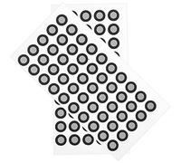 Veemoon 2 Sheets of Black Reflective Film Marking Stickers for 3d Scanner Use, Simple Structure Pet Material, Suitable for Reverse Engineering and Inspection on Smooth Objects