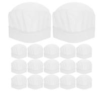 Veemoon 20 Pcs Kids Disposable Chef Hats Lightweight Non-Woven Fabric Cooking Caps for Boys Girls Kitchen Baking Parties and Culinary Classes
