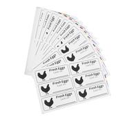 Veemoon 20 Sheets Fresh Eggs Date Label Stickers for Egg Cartons Self Adhesive Food Safety Decals Handwritten Date Marking Carton Freshness Management Suitable for Home and Market Use