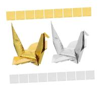 Veemoon 200 Sheets Metallic Origami Paper for Crafts Single Sided Glossy Folding in Assorted Gold and Silver Colors Childsafe Lustrous Paper for DIY Decorations Gift Wrapping and Art