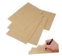 Veemoon 200 Sheets Vintage Lined Kraft Writing Papers Retro Letter Stationery for Invitations Handwritten Letters Greeting Cards Smooth Thick Paper for Home and Office Use