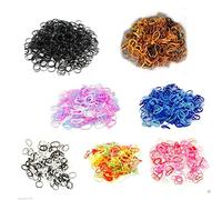 Veemoon 2000pcs Colorful Elastic Rubber Bands for Hair Styling Durable and Stretchy Hair Ties for Ponytails Braiding and Various Hairstyles Suitable for Boys Random Color