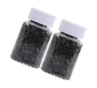 Veemoon 2000pcs Silicone Hair Extension Beads Invisible Soft Micro Linking Rings for Seamless Braided Hair Extensions Easy Installation Reliable Grip for Adults