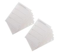 Veemoon 200pcs 6 Ring Binder Refill Paper with 6-hole Punch, 120gsm Blank Weekly Schedule Sheets for Personal Planner Inserts, Smooth Writing Experience and Extended Usage, for Journaling