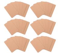 Veemoon 200pcs Blank Rectangular Index Cards Heavy Kraft Paper Study Note Business Cards for Office School Learning DIY Message Words Year Christmas Birthday Greetings