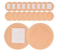 Veemoon 200pcs Breathable Circular Bandages Small Round Finger Tip Adhesive Patches for Cracked Knuckle Wound Care Non-Stick Transparent Protectors for Sports Injury and Daily Use