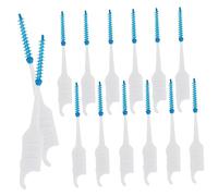 Veemoon 200pcs Interdental Brushes Floss Picks Plaque for Teeth Dental Picks Floss Brush Portable Cleaning Tools for Home and Travel