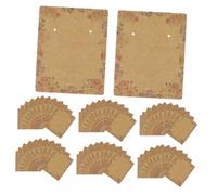 Veemoon 200pcs Marble Texture Jewelry Packaging Cards 5.1x6.3cm with Holes for Necklace and Earring Display Suitable for Small Business Retail and Wrapping