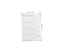 Veemoon 200pcs Personal Planner Refill Pages A7 4.7x3.1 Weekly Planner Paper 6-hole Punched Inserts Double-sided Bleed-resistant Writing Surface Portable Paper for Office and School