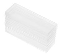 Veemoon 200pcs Pre-cleaned Plain Microscope Slides Glass Cover Slips High Transparency Universal Laboratory Slides for Biology Science Education and Laboratory Use