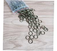 Veemoon 200pcs Stainless Steel Open Jump Rings Key Chain Circles Split Rings for Jewelry Making Crafting and Key Organization Accessories