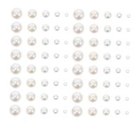 Veemoon 200pcs White Pearl Beads for Jewelry Making Sturdy Loose Pearls with Hole for DIY Craft Bracelets Necklaces Earrings Elegant Tiny Beads for Knitting and Crochet Projects