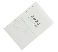 Veemoon 2024 A5 Daily Planner Loose-Leaf Refill Notebook English Schedule Recording Notepad Academic Writing Book Practical Planning Handbook for Office and School Use