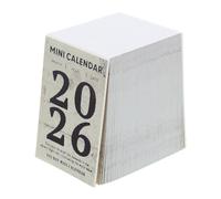Veemoon 2026 Mini Tear off Daily Desk Calendar, 365-day Minimalist Planner with Monthly Organizer, Small Portable Date Planner for Home Office and Personal Scheduling