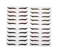 Veemoon 20Pairs Reusable Eyeshadow Stickers Eye Makeup Tools for Women Lightweight and Easy Application Four Colors for Weddings Dates and Daily Use