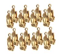 Veemoon 20pcs Alloy Prayer Hands Pendant Charms for Jewelry Making Zinc Alloy Blessing Charms for Bracelets and Necklaces Symbolic DIY Accessories