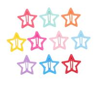 Veemoon 20pcs Candy Bangs Clips Hair Pins Star Shape Hair Clip for Girls Tidy Hold
