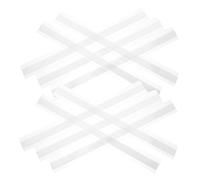 Veemoon 20pcs Clear Self-Adhesive Plastic Label Holders Shelf Price Tag Strips for Supermarket Retail Stores Easy Install Display for Price Updates