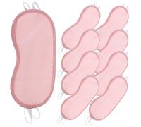 Veemoon 20pcs Disposable Comfortable Eye Mask for Sleep Soft Polyester Silk Like Blindfold with Elastic Bands Light Blocking Eye Cover to Fatigue and Rest