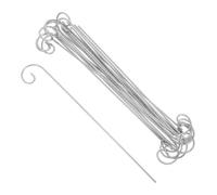 Veemoon 20Pcs Extra Tall Metal Shepherd Hooks for Garden Plant Labels Weather-Resistant Stakes for Outdoor Plant Markers Vegetable Floral Card Holders Easy Install Garden Sign Hangers