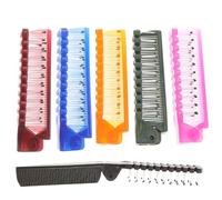 Veemoon 20pcs Folding Travel Combs for Women and Men, Portable Plastic Camping Hairdressing Combs with Massage Bristles, Outdoor Foldable Hair Styling Tools Style