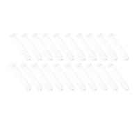 Veemoon 20pcs Glass Test Tubes Clear for Laboratory Use with Rolled Rim Heat Resistant Reusable for Scientific Experiments and Storage