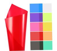 Veemoon 20pcs Lamp Film Light Gel Filtering Sheets Light Diffuser Sheet Pvc Pp Sturdy Plastics Lasting Use High Transmittance for Photography Studios and Stages