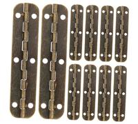 Veemoon 20pcs Long Piano Hinges 150x10mm Heavy Duty Steel Box Hinges Antique Copper for Wooden Boxes Cabinets and Furniture
