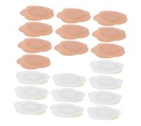 Veemoon 20pcs Organic Castor Oil Pack Wrap Self-Adhesive Caster Oil Pads for Belly Button Portable Reusable Compress Wrap for Yoga Fitness
