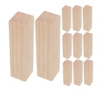 Veemoon 20pcs Pine Wood Blocks Unfinished Craft Wood Slices for Whittling DIY Artistic Projects Beginner Friendly Durable Natural Finish