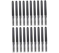 Veemoon 20Pcs Portable Eyebrow Combs with Caps Multi Functional Lash Brushes for Grooming Durable Makeup Tool for Men and Women Sanitary and Dustproof Design