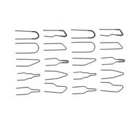 Veemoon 20pcs Professional Pyrography Tips Replacement with Quick Heating Technology Heat Resistant Wood Burning Pen Nibs for Precise Engraving Diverse Shapes for DIY Woodcrafts and